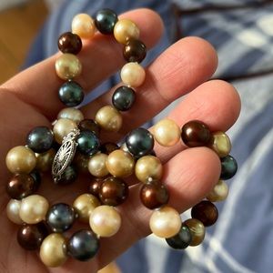 14k Water Pearl 8 mm  Necklace